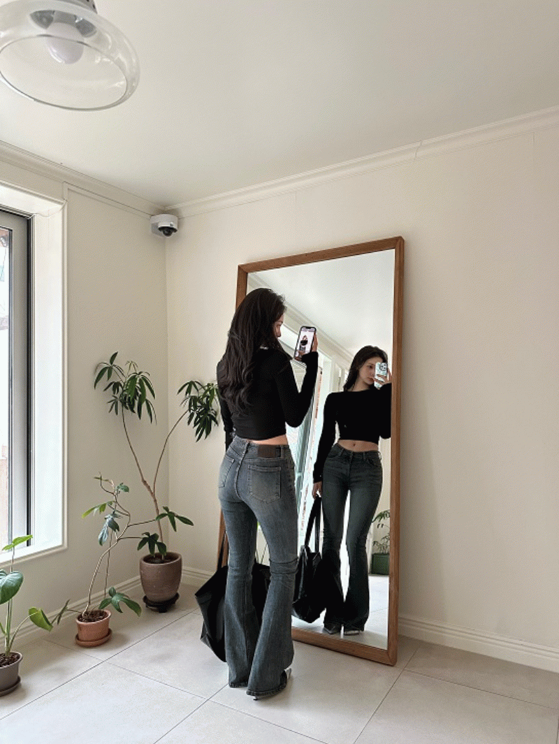 미젬므 토프 절개 부츠컷