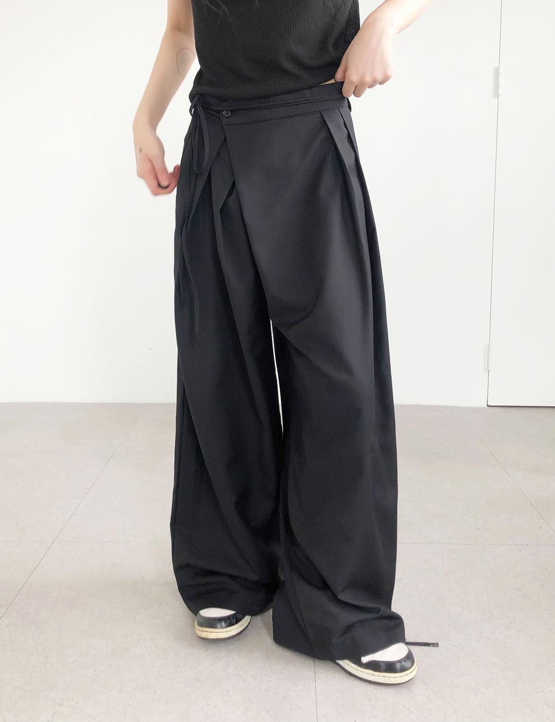 이너뮤트 (재입고) wide wrap slacks (3color)