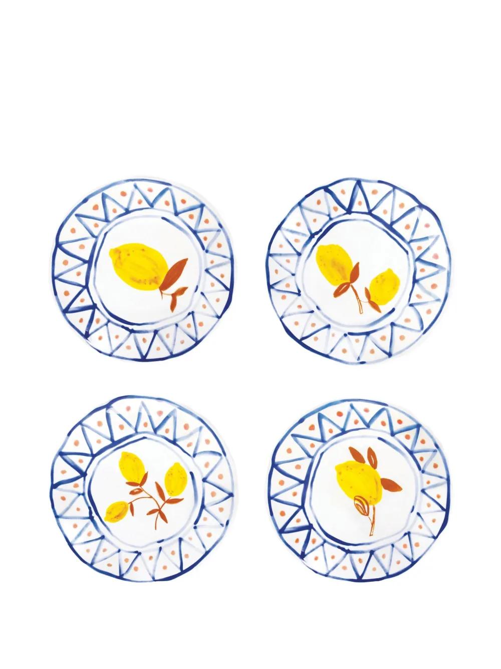 &k Amsterdam 레몬 모로칸 타파스 접시 세트 4p | 화이트 | FARFETCH KR