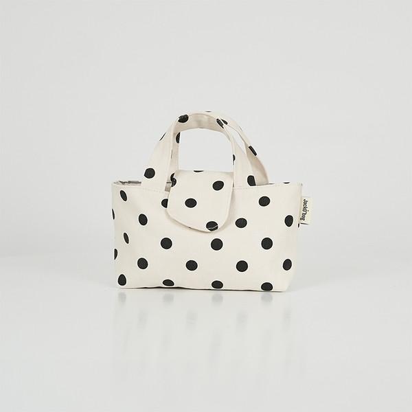 Dot mini tote bag 도트 미니토트백 IVORY
