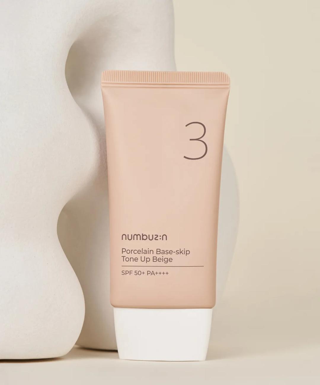넘버즈인 3번 도자기결 파데스킵 톤업베이지 SPF50+ PA++++