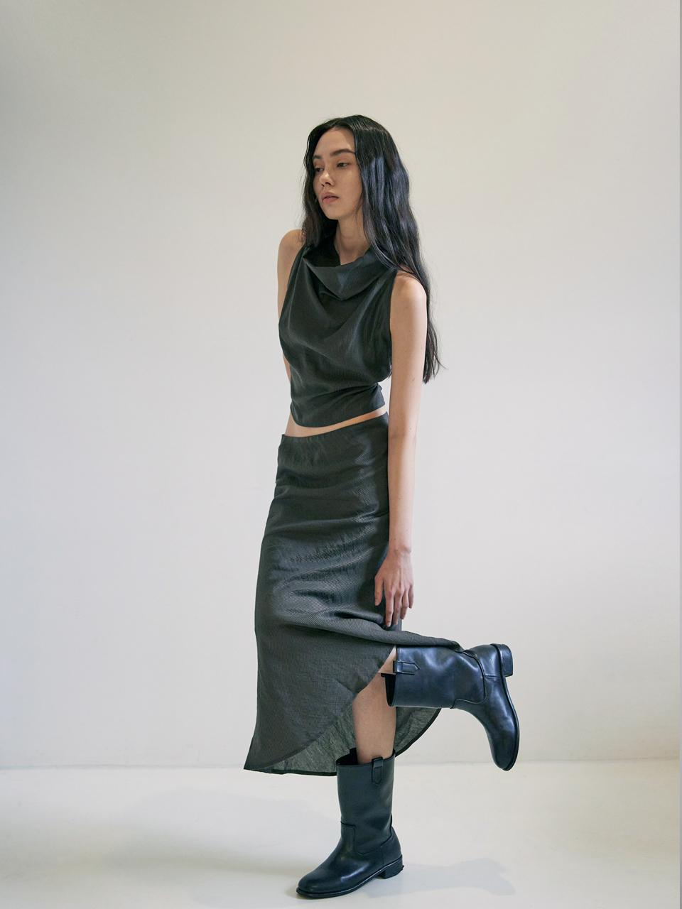 Mermaid easy skirt_ash brown