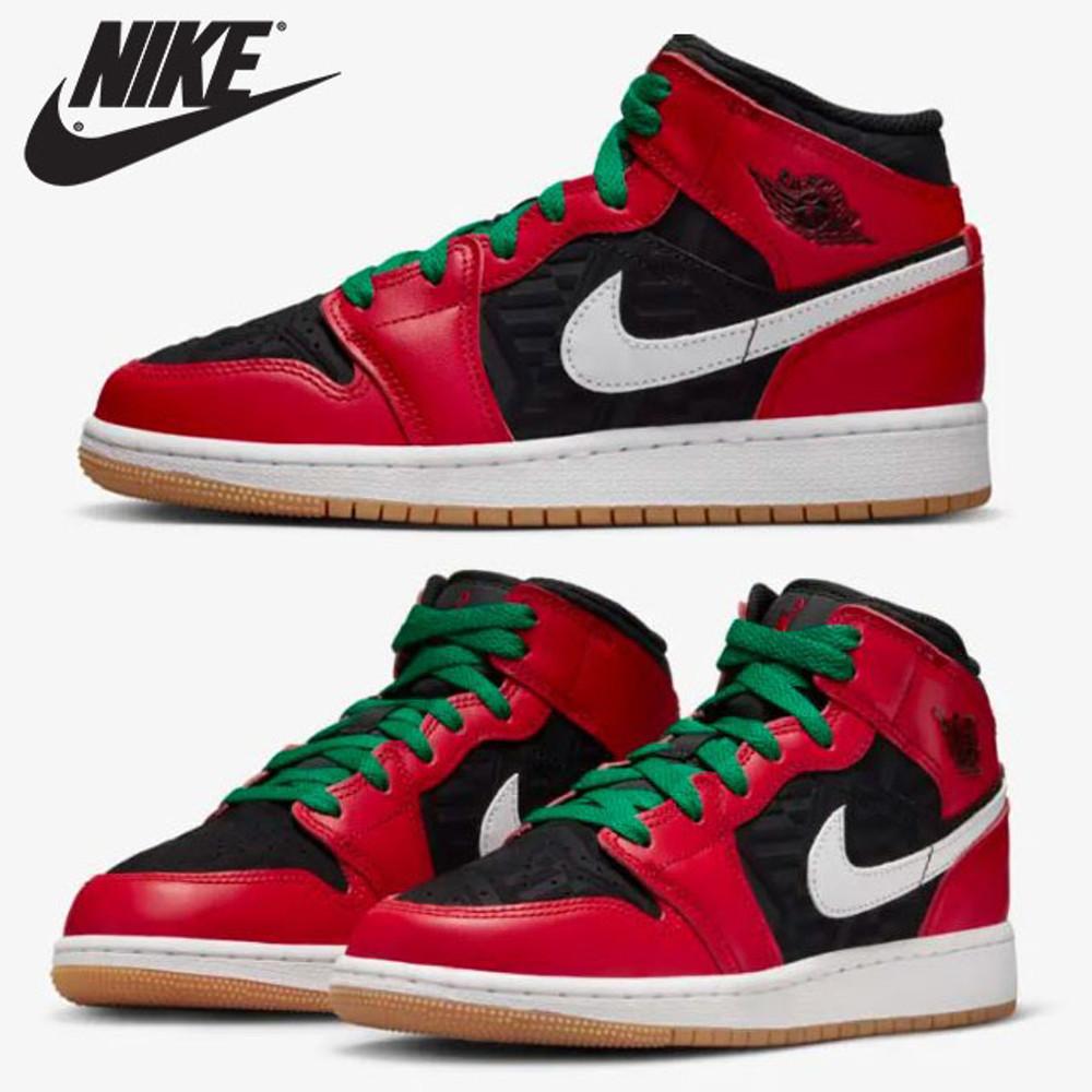 나이키 에어 조던 1 미드 SE 크리스마스 GS DQ8418-006