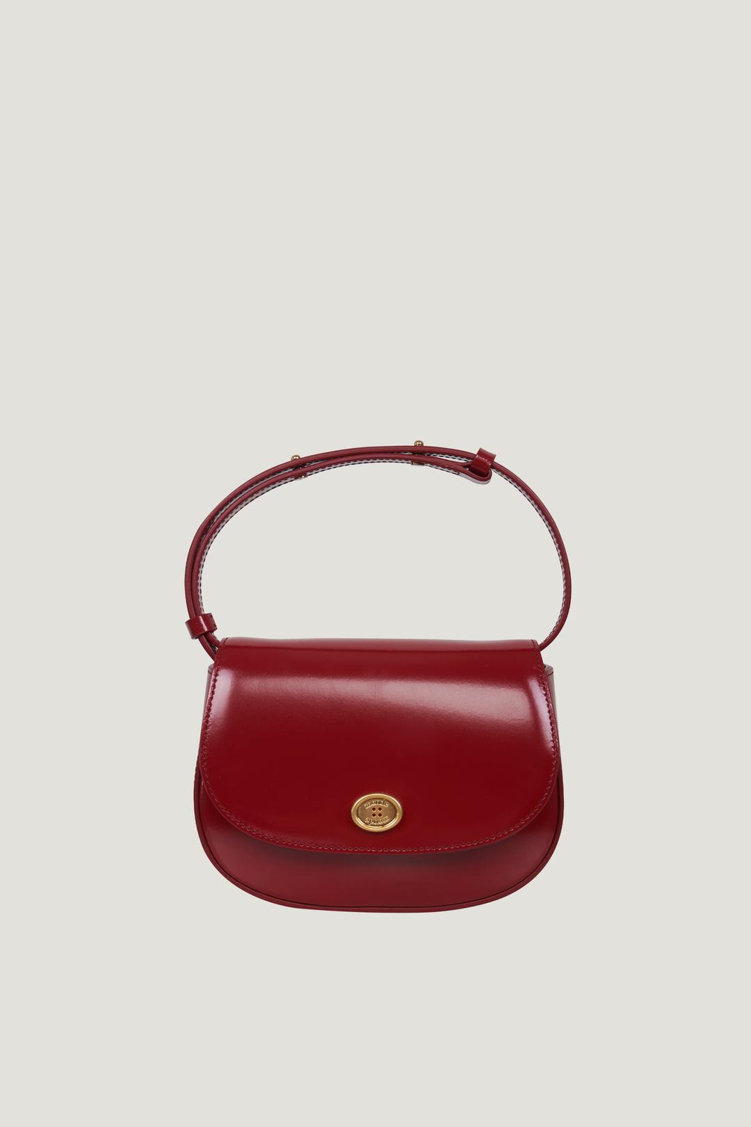 [REFURB] Classic button cross bag Cherry red