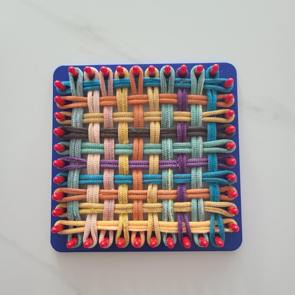 공예용 양말 직조틀 티매트 사각틀 위빙틀 양말목 DIY 세트