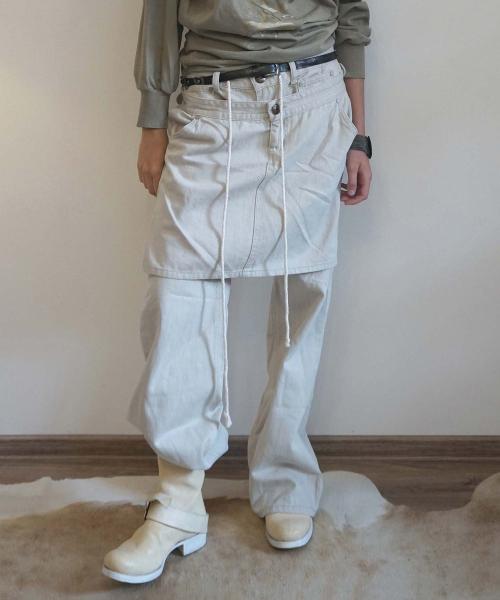 Apron Layered Denim Raw