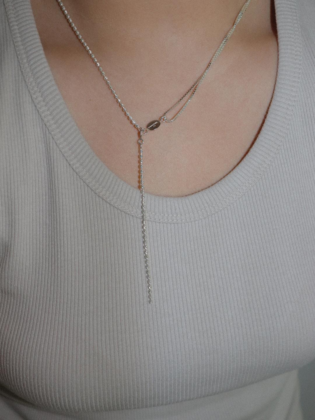 Mix chain necklace 002