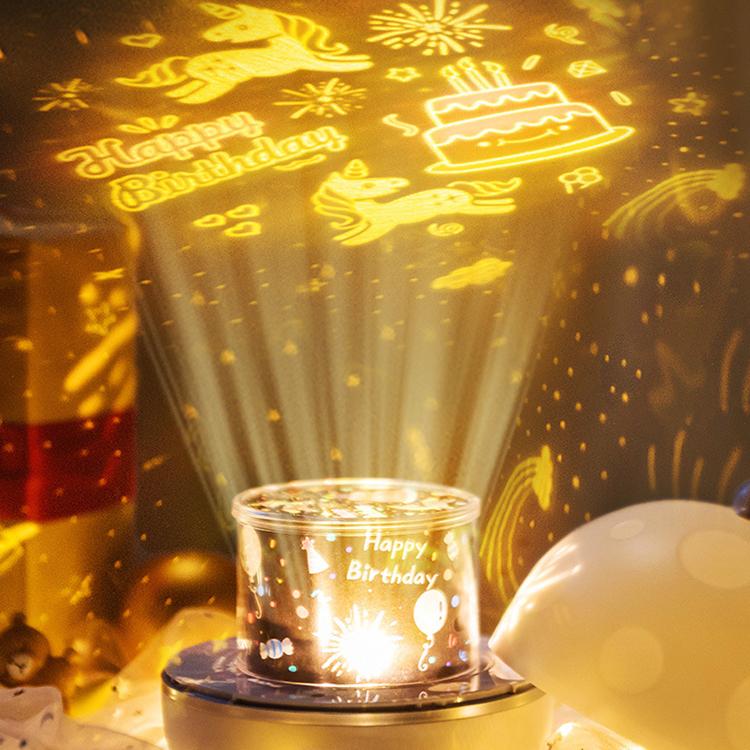 달 토끼 프로젝터 LED 무드등 [충전식/색상변환/회전기능]