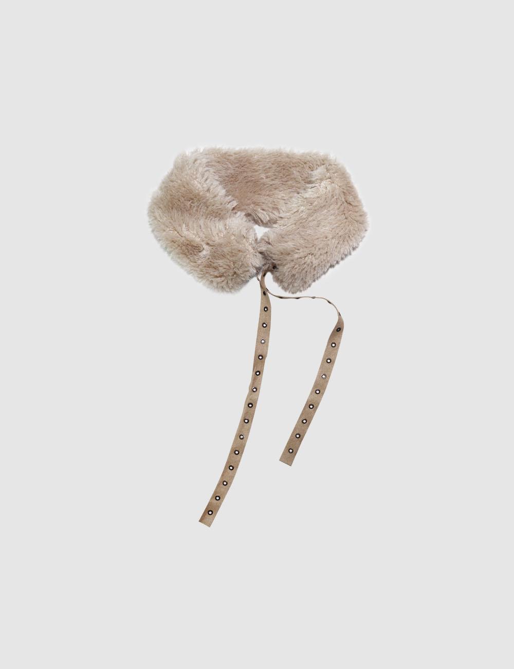 Fur muffler, beige (12/8 예약배송)