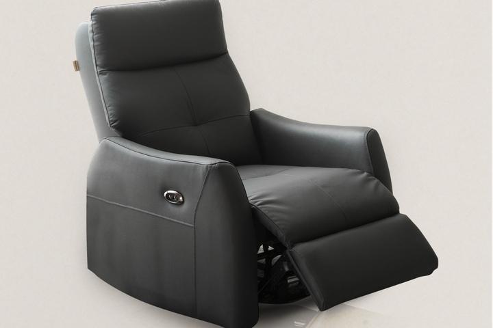 보훌 1인용 리클라이너 천연가죽 소파