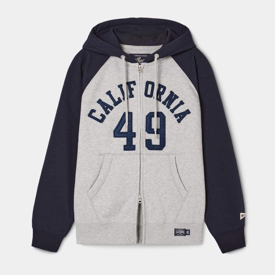 후아유 시그니처 패치 후드집업(컬러블럭)/WHMZG1112U