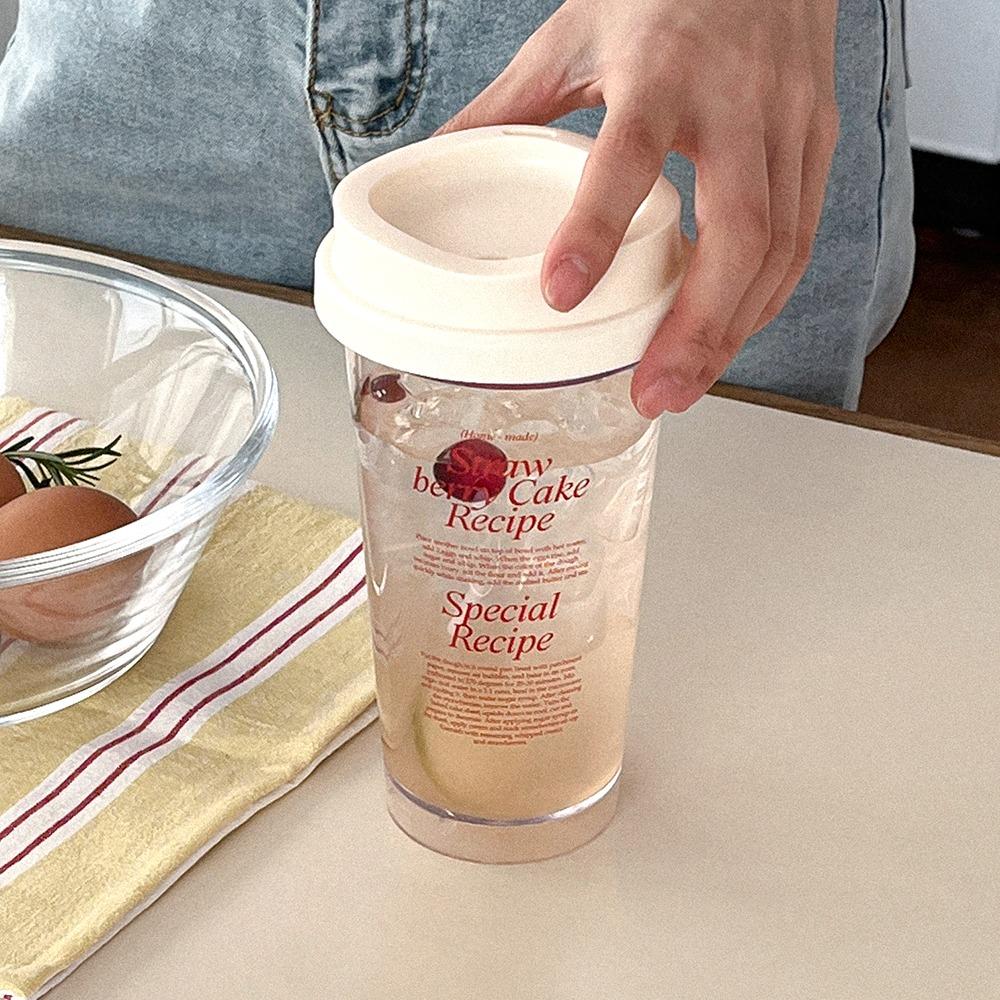 cake recipe 투명 리유저블컵 [냉온겸용]