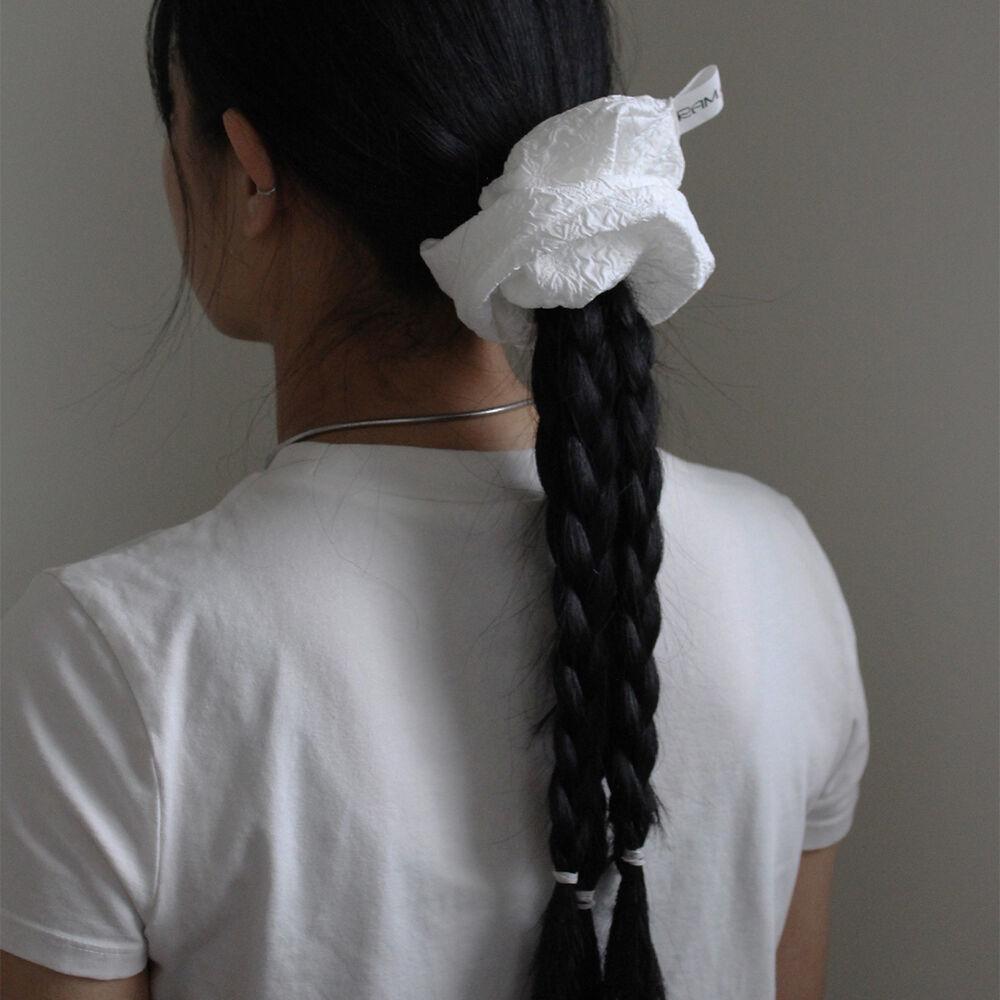 wave scrunchie #3 (WH) 스크런치