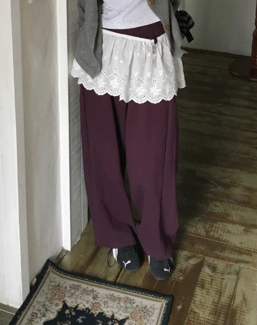 *주문폭주*로라 펀칭 레이스 스커트 (ivory)