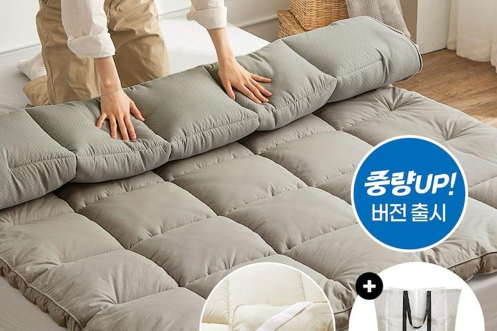 중량UP! 폭신폭신 알러지케어 침대 토퍼 하이퍼 요토퍼(기본/UP버전) SS/Q 3컬러
