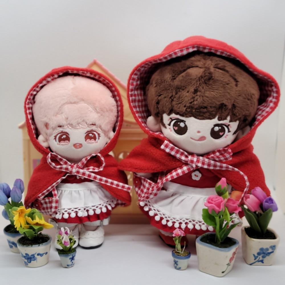 빨간 망토 모자 세트 15cm 20cm 아이돌 인형 옷