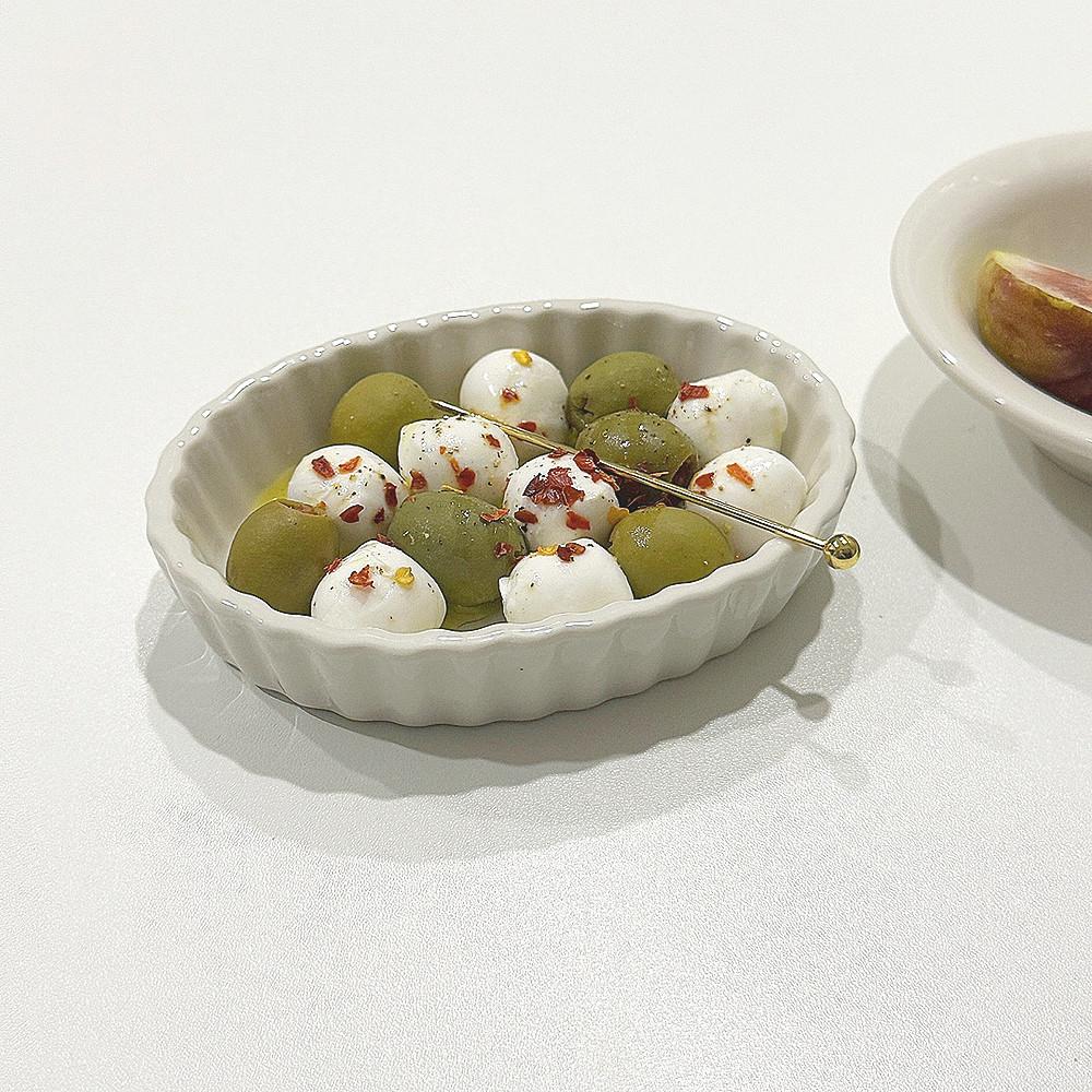 TUXTON 턱스톤 네바다 물결 오벌 찬기 미니 볼 2사이즈