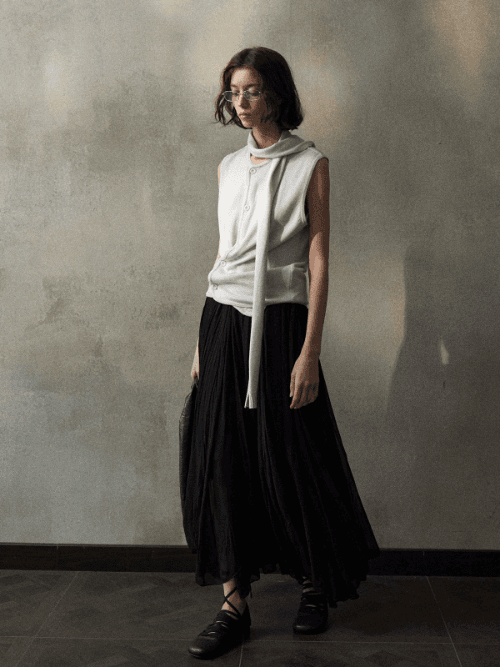 Tierra 니트 나시 블라우스