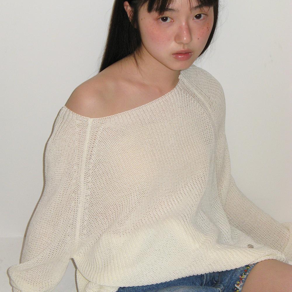 SUMMER LOOSE FIT PULLOVER IVORY