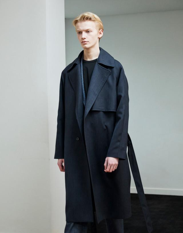 진청 《WoollyDenim》 세미더블 트렌치