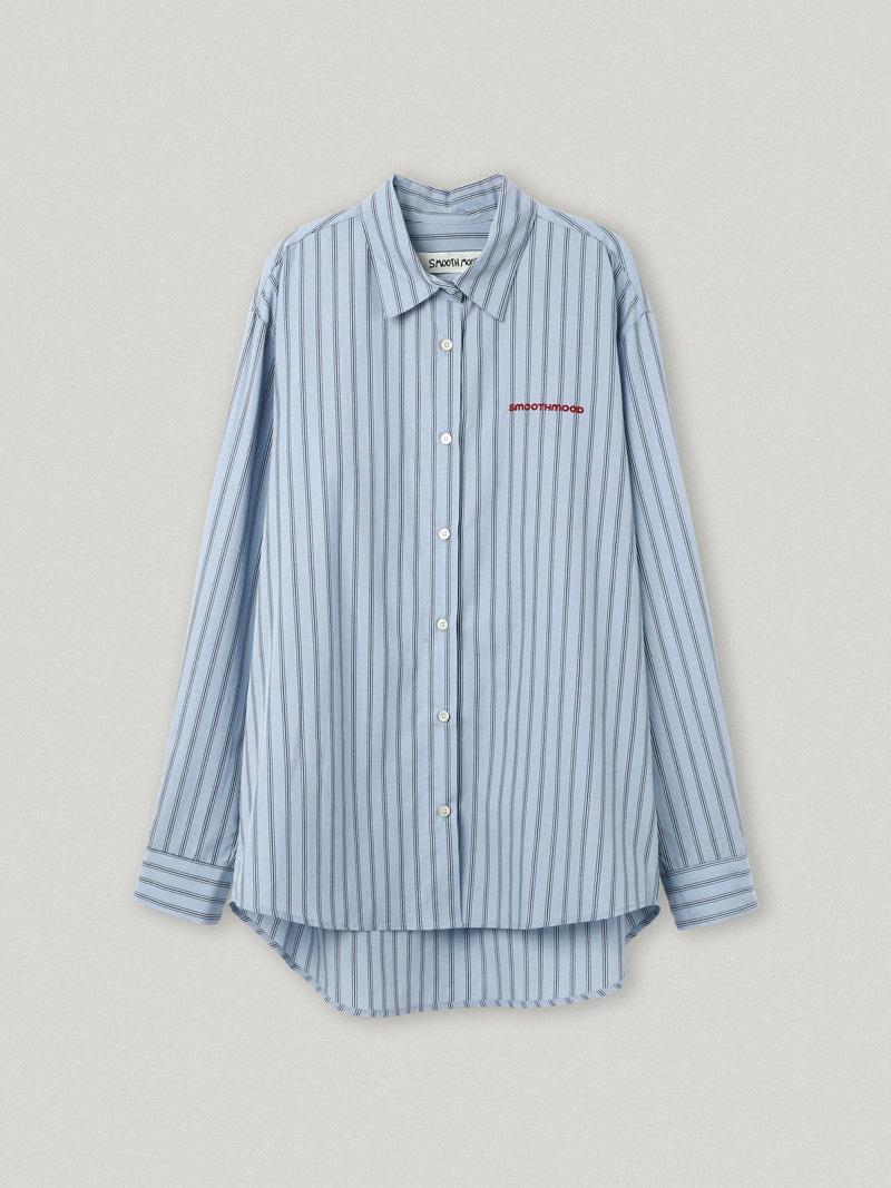 Aberdeen Logo Striped Shirts Blue Gray (6th)