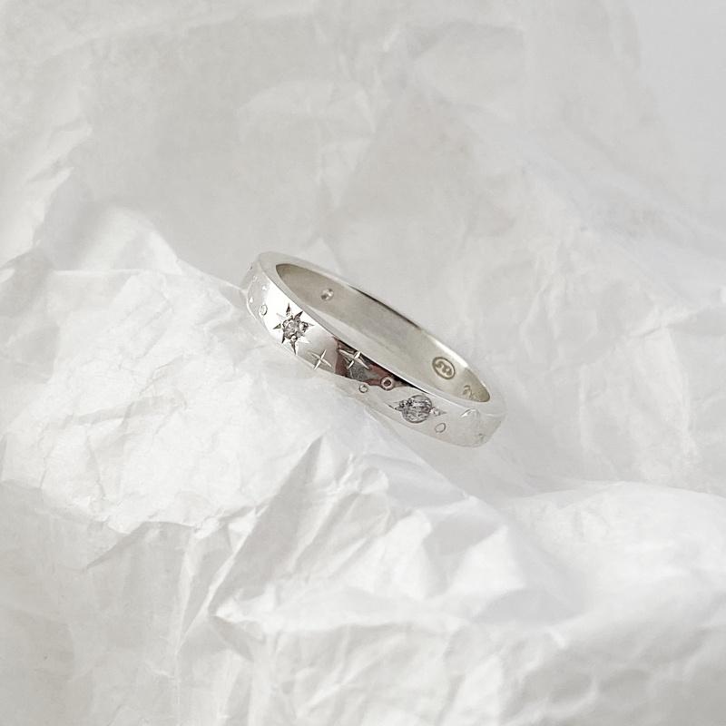 Planet Silver Ring (Flat)
