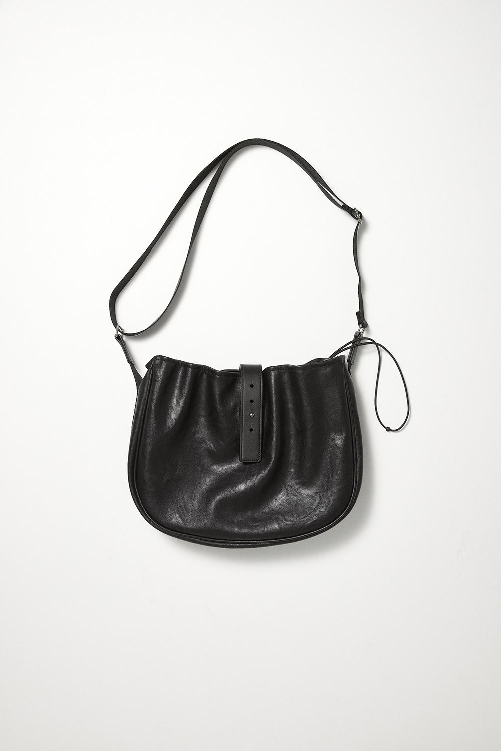 Wavy Bag Middle Vegan Leather Black