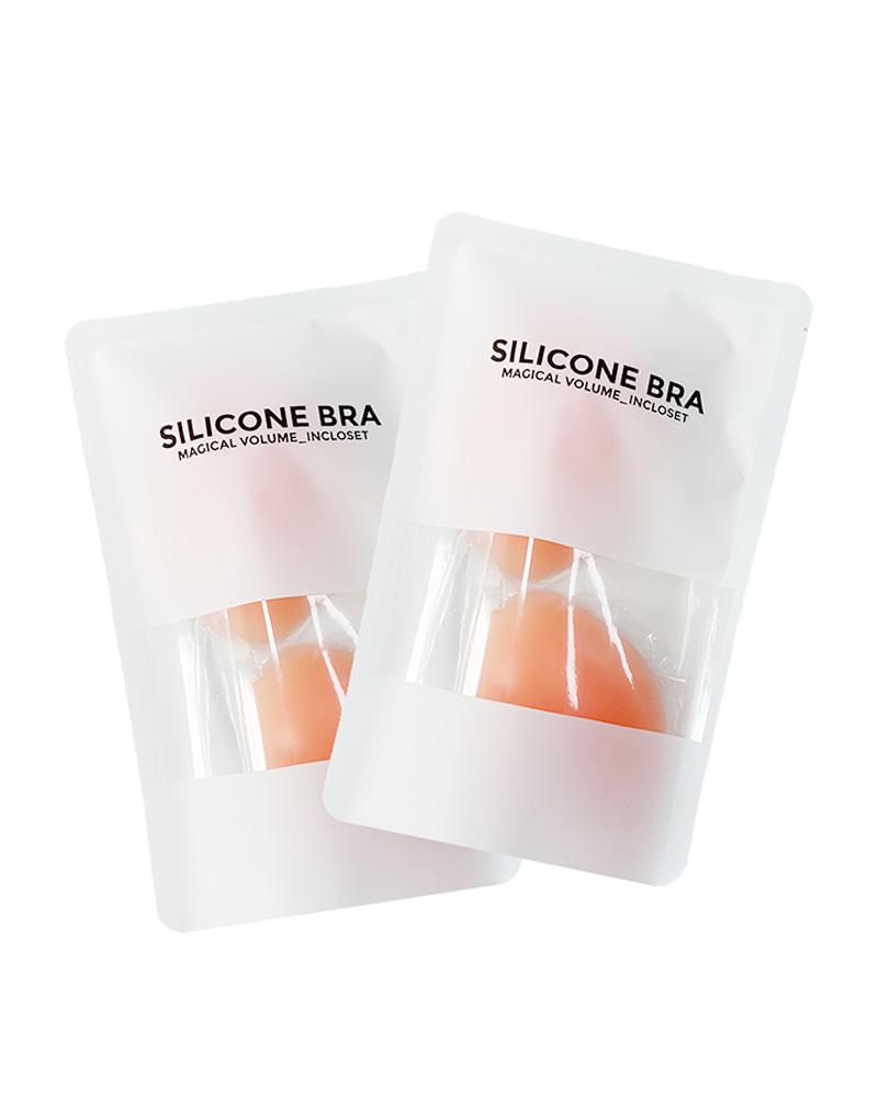 인클로젯 [공장단독][비키니필수템] 초강력 접착 실리콘 가슴골 누드브라 수영복/웨딩/비키니누브라
