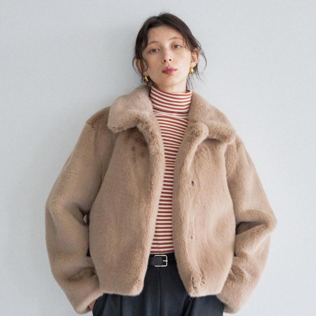 LTG7 FUR JACKET(BEIGE)
