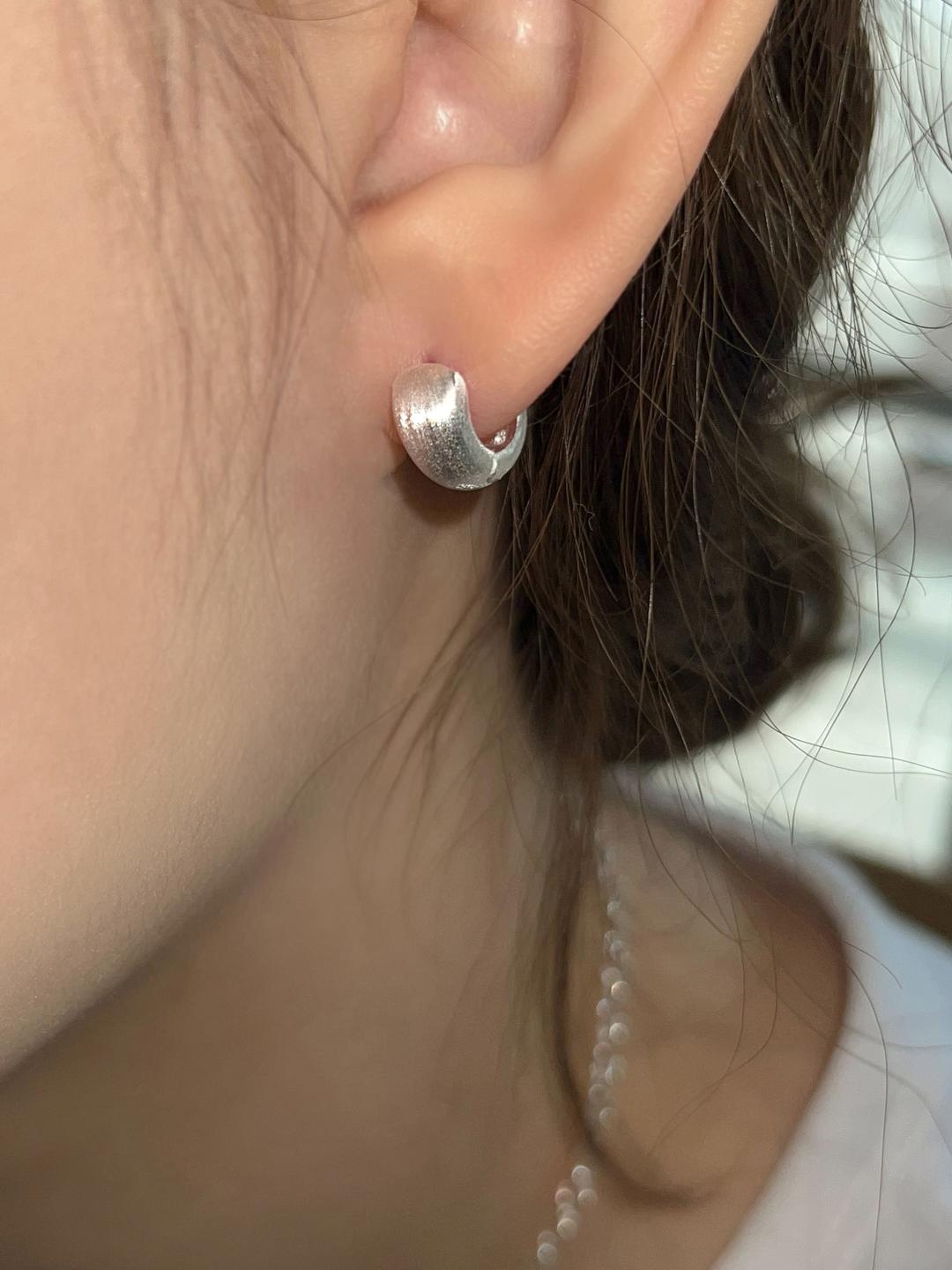 [92.5 silver] Pale earring 2colors