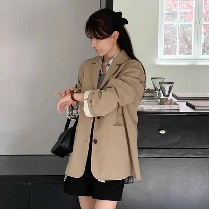 [알로하 PICK] Rivet natural work jacket [KNSS06JK03]_Beige