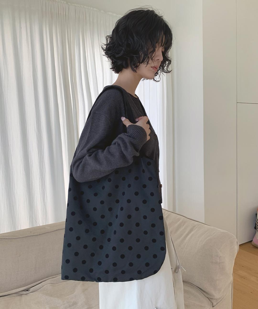 리스훅 켄 도트 숄더백 - 2color