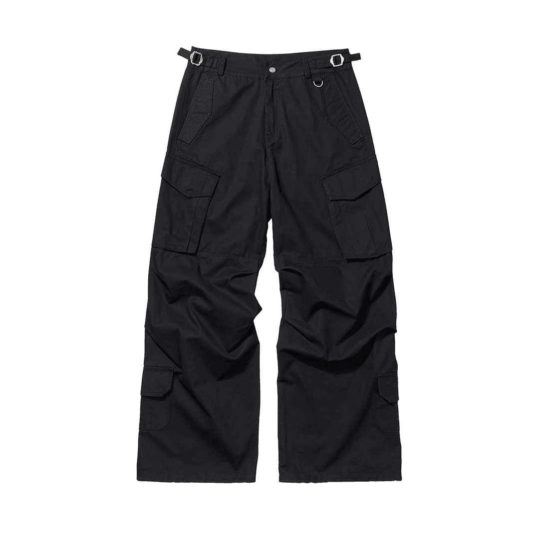 VTG Washed Cargo Pants Black