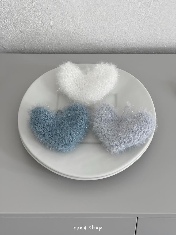 루다샵 핸드메이드 하트 수세미 (컬러랜덤)