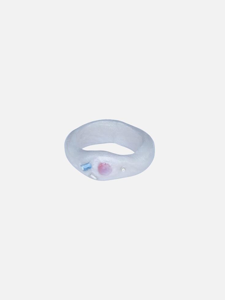 pink catseye ring