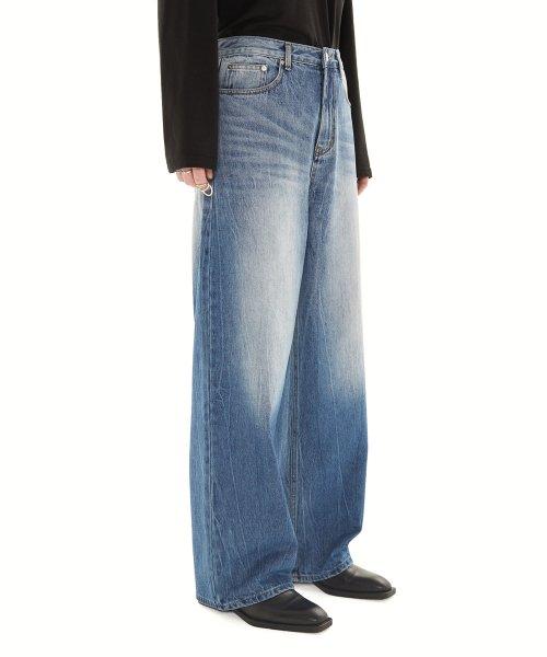 Gradation denim pants [olympian blue]