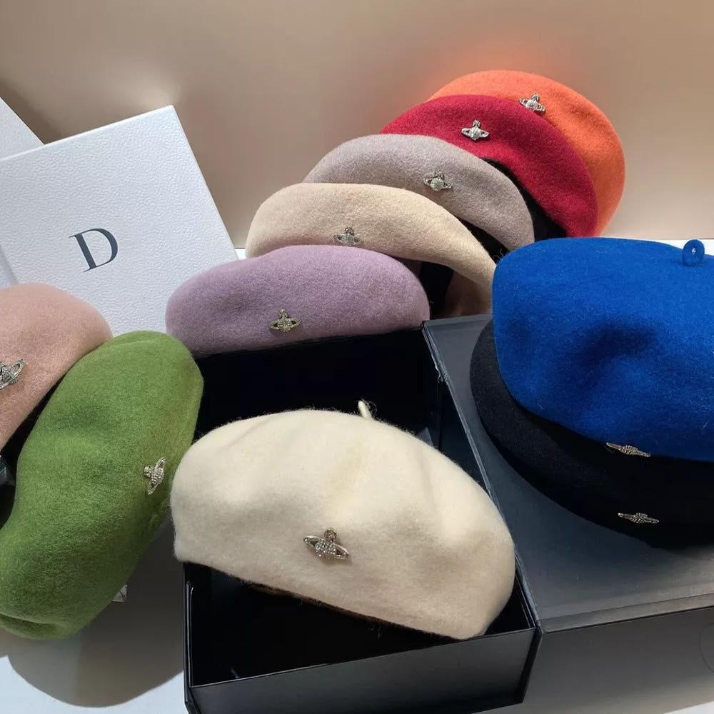 비비안 웨스트우드 베레모 빵모자 2024FW라인 ORB 자수 바스크 모자 11가지