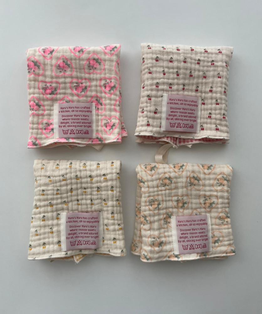 4중거즈 양면 행주 손수건