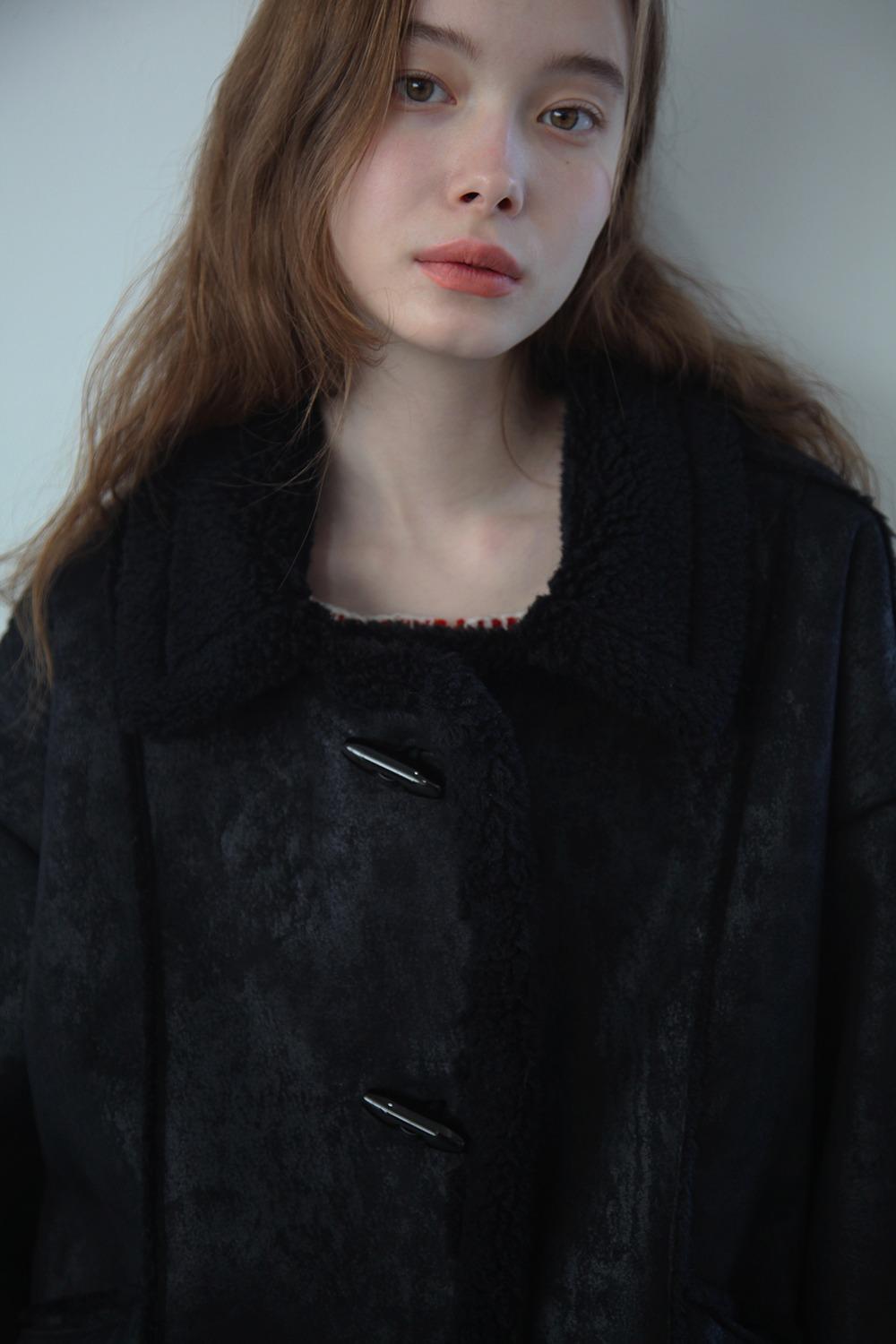 REVERSIBLE CRACK MUSTANG JACKET [BLACK]