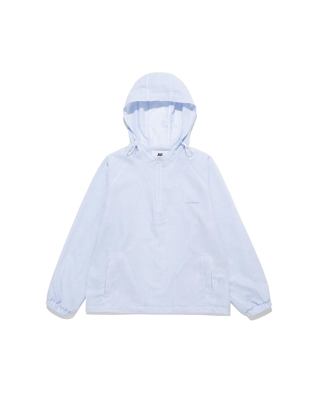 Seersucker Anorak Blue Stripe