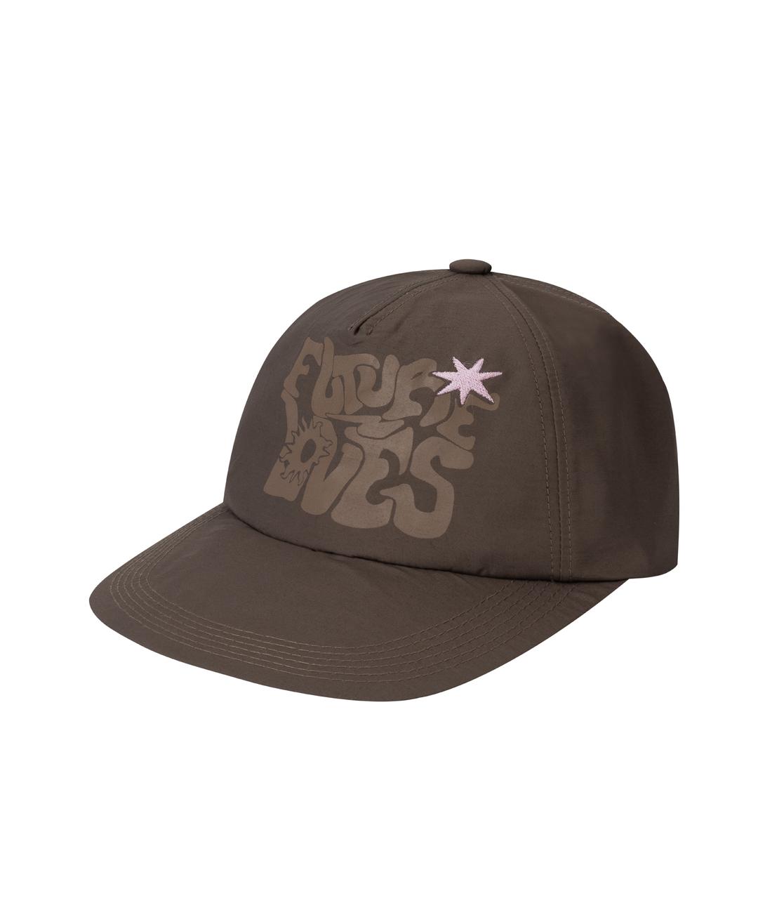 Printed Nylon Ball Cap (Khaki)