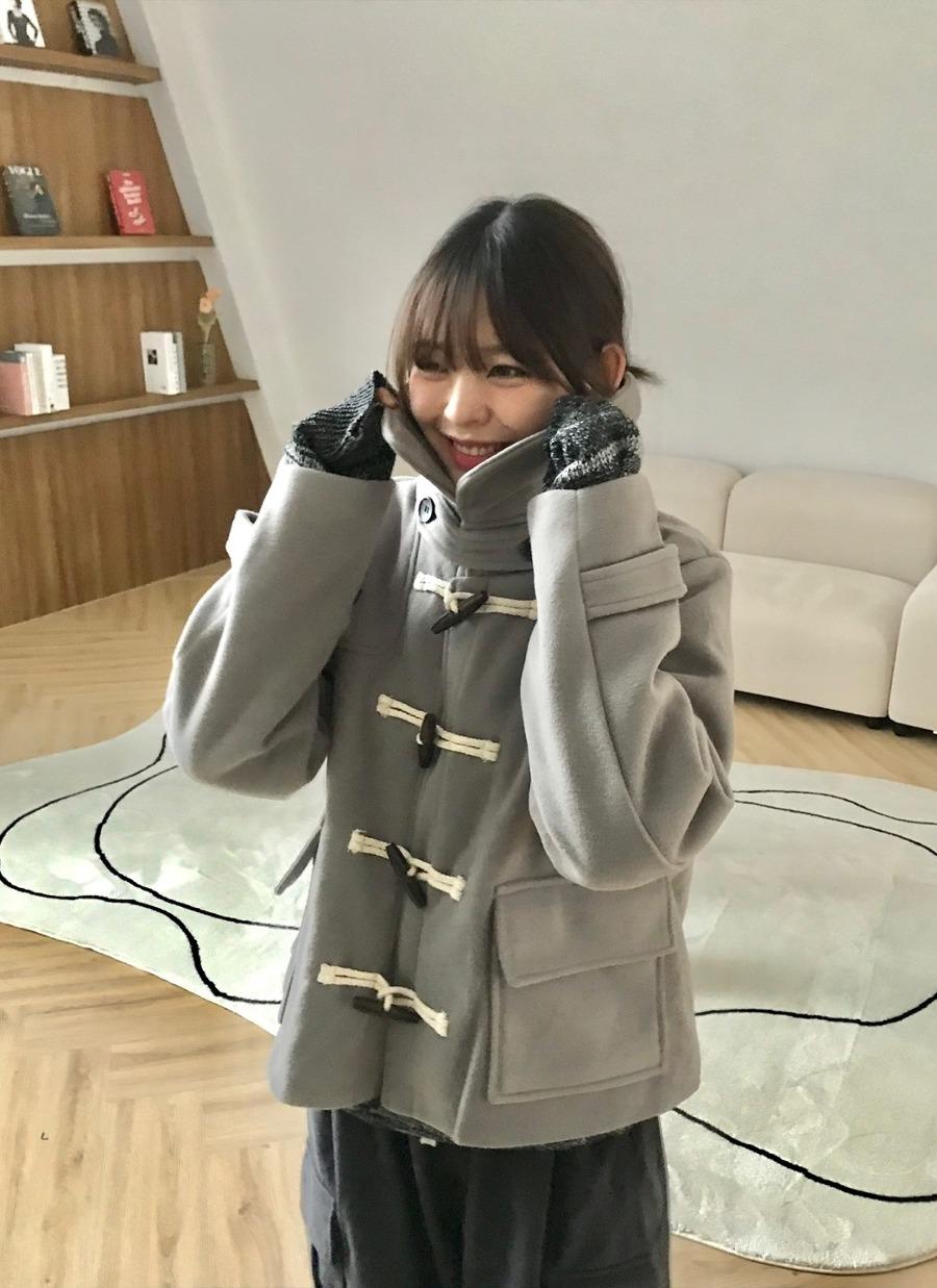Happiness duffel short coat 해피니스 더플 숏 떡볶이 코트