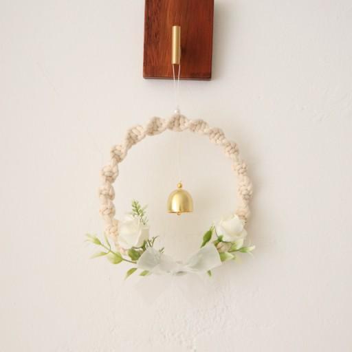 플라워 마크라메도어벨 /선물포장+쇼핑백포함