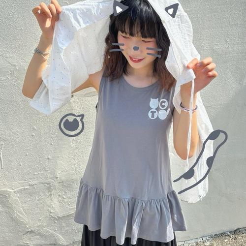 Meowmellow 치치타 자체제작 도트 원피스