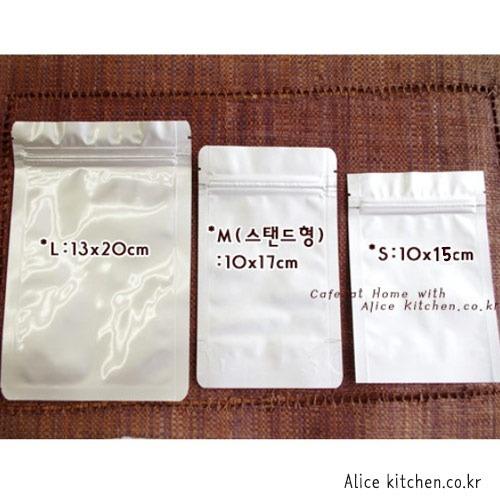 은박 지퍼백 20p (S, M, L, 3종 세트)