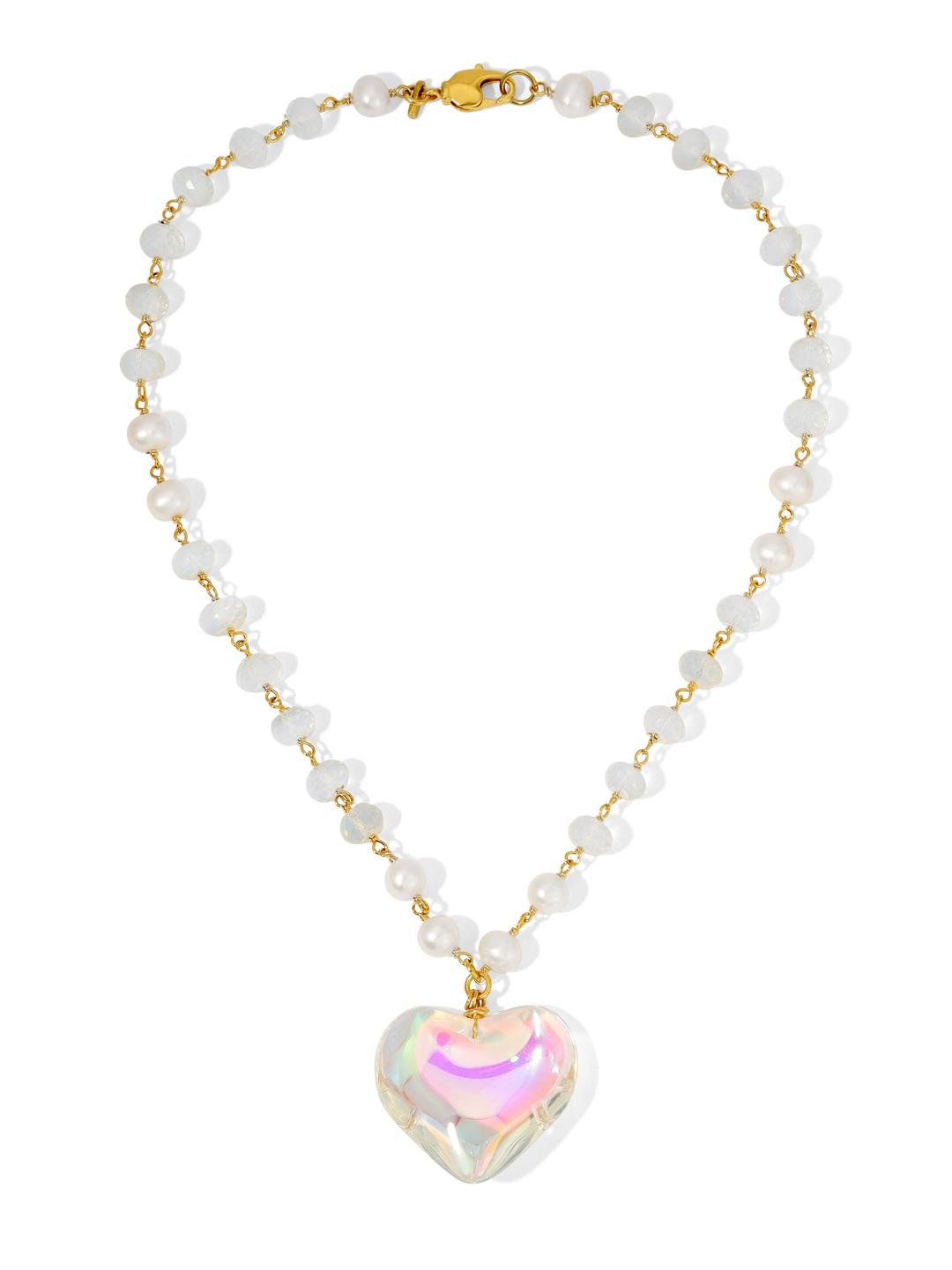 The Rebecca Heart Necklace - Gold / Charm / One Size