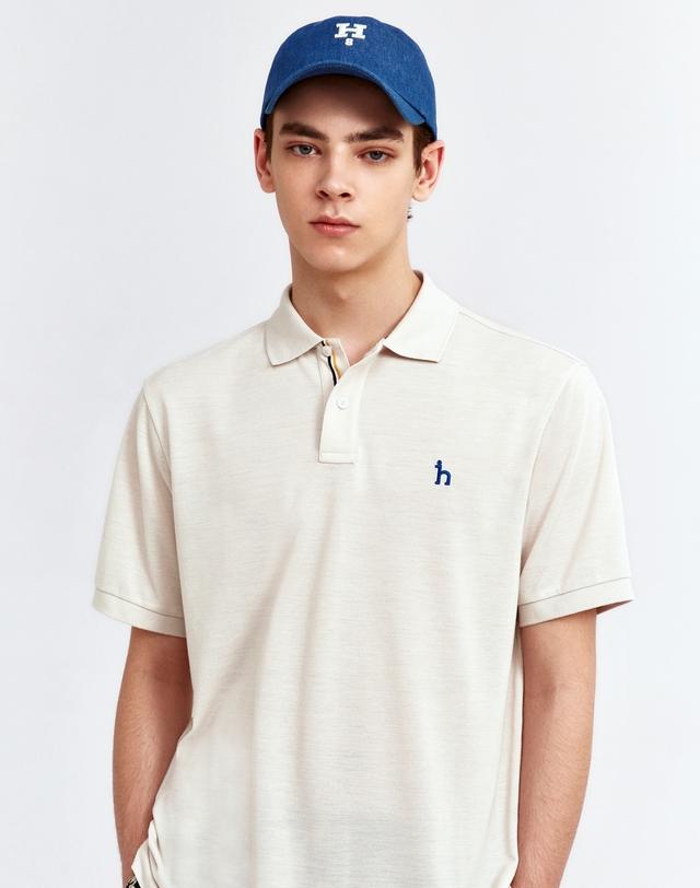 [아이코닉 - BLUE OCEAN] 라이트베이지 반팔 피케 티셔츠