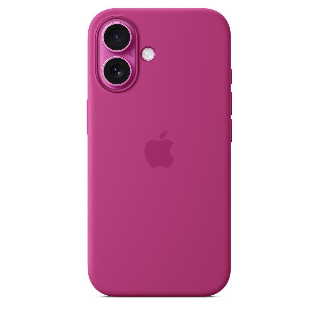 MagSafe형 iPhone 16 실리콘 케이스 – 후크시아