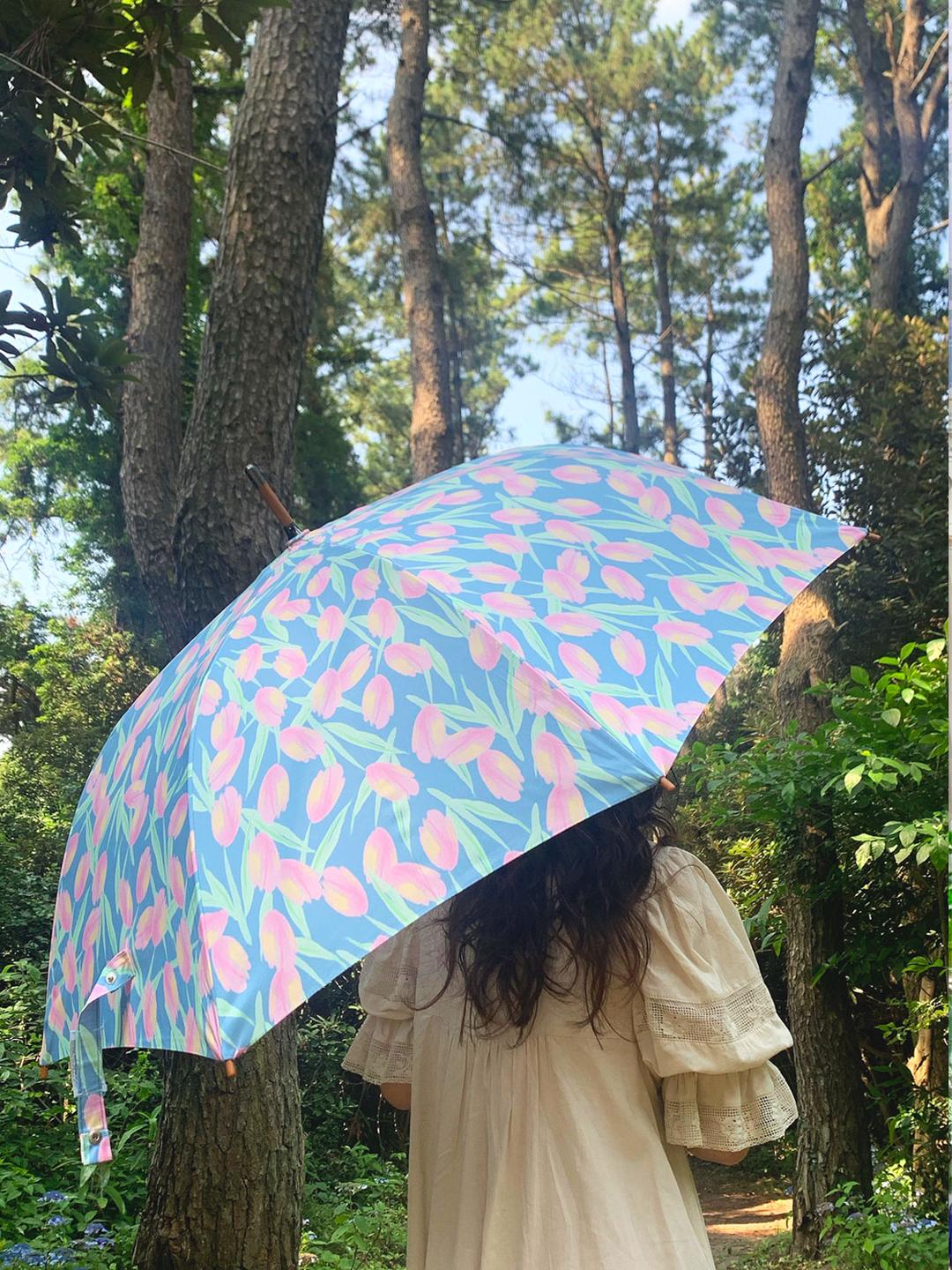 [Markaa Fabric] 샤베트 튤립 장우산