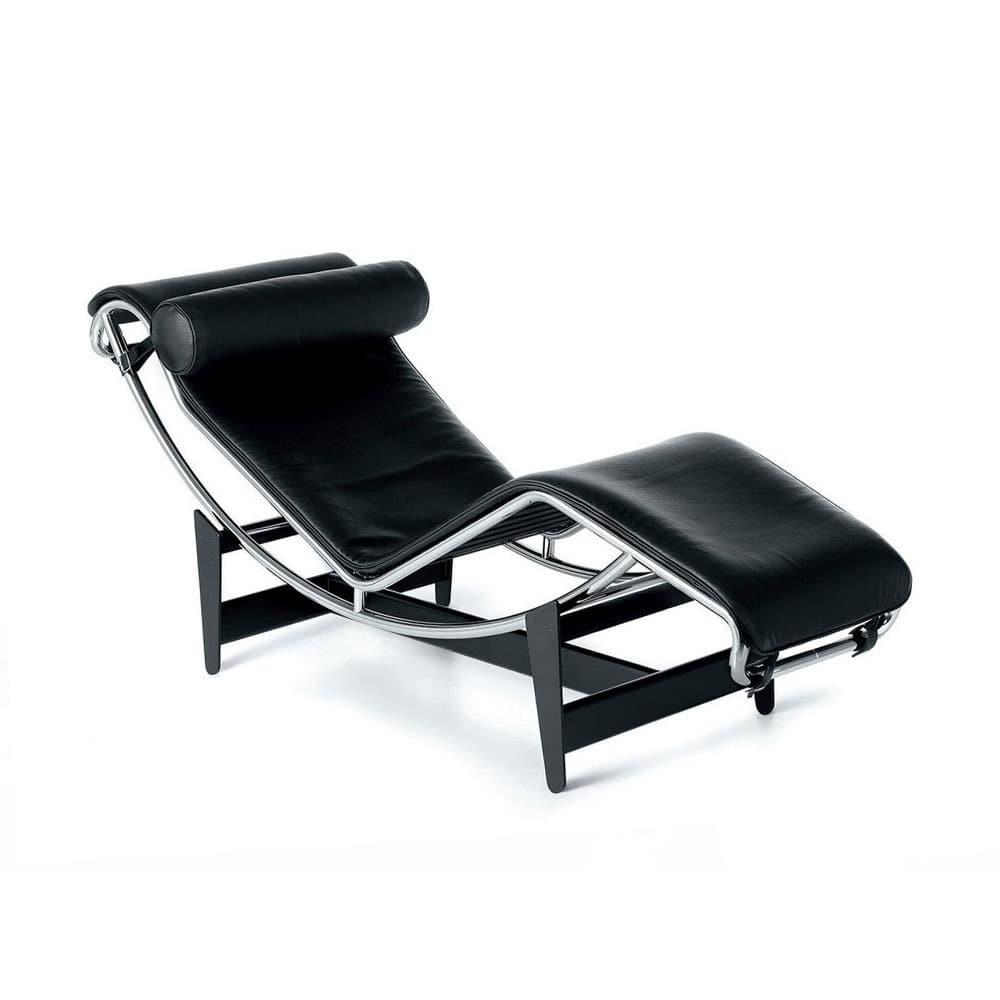 4 CHAISE LONGUE À REGLAGE CONTINU (black)